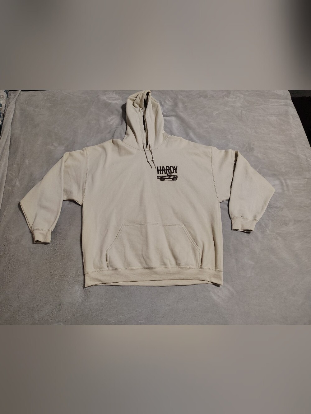 Hardy Hoody XXL Concert Merch Cream Brown